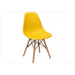 Cadeira Eiffel Charles Eames em Abs com Base de Madeira Dsw - 1