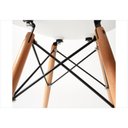 Ver imagem 3 de Kit 4 Cadeiras Eiffel Charles Eames em Abs Preta com Base de Madeira Dsw