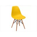 Ver imagem 2 de Kit 4 Cadeiras Eiffel Charles Eames em Abs Amarela com Base de Madeira Dsw