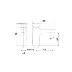 Torneira Misturador Docol Lift para Banheiro de Mesa - 8