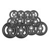 Kit Anilhas Ferro Fundido 50Kg + 2 Barras de 40cm + Barra de 150cm - 3