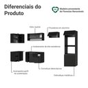 Ver imagem 4 de Armário de Cozinha Completa de Canto Suspenso 385 Cm Preto Nice Madesa 02