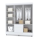 Ver imagem 3 de Guarda Roupa Solteiro 6 Portas 153 Cm Rio Plus Branco/camarim - Pallazio