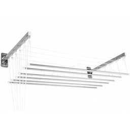 Varal Prático de Varetas Individuais Alumínio 1,40m para Parede ou Teto - Secalux - 1