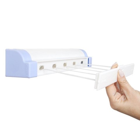 Varal Automático 5 Cordas Retrátil 4,1m - Secalux