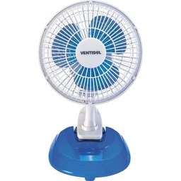 Mini Ventilador de Mesa 20cm 220V Branco e Azul Ventisol Mv20 - 1