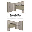 Ver imagem 6 de Guarda Roupa Dormitório Modulado Master Casal Queen 1,58 m Canto - Avelã e Ártico Rústico - Luciane 