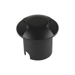 Balizador de Solo Led Taschibra Dome 2 Fachos Preto Bivolt - 1