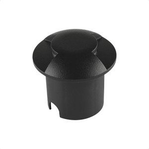 Balizador de Solo Led Taschibra Dome 2 Fachos Preto Bivolt