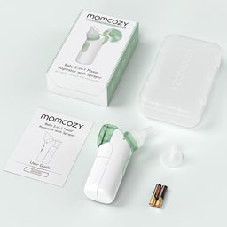 Momcozy Aspirador Nasal Elétrico 2-em-1 com Spray para Bebê Branco - 8