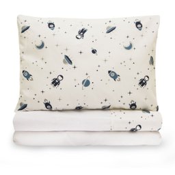 Jogo de Lençol Berço Americano 100% Algodão Moderninhos:space - 1