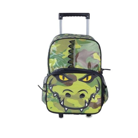 Mochila Escolar C/Rodas Up4You Jacaré Vede - Ic3774 Luxcel