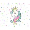 Adesivo de Parede Infantil Unicórnio com Bolinhas - M - 2