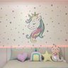 Adesivo de Parede Infantil Unicórnio com Bolinhas - M - 1