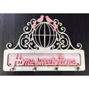 Ver imagem 1 de Porta Chaves Home Sweet Home Em Mdf Tamanho 22 X 15,5 Cm