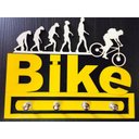 Ver imagem 1 de Porta Chaves Bike Evolução Em Mdf Tamanho 19,5 X 15,5 Cm