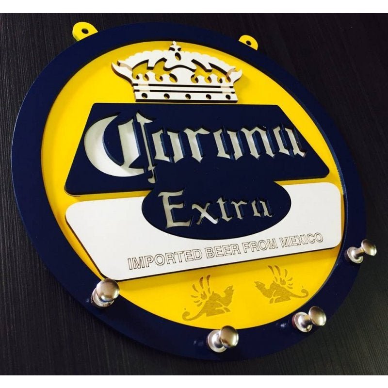 Porta Chaves Corona Extra Em Mdf Tamanho 21,5 Cm Cerveja