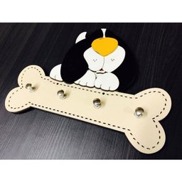 Porta Chaves Cachorrinho Em Mdf Tamanho 23 X 18 Cm - 2