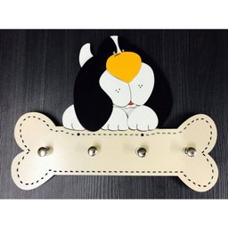 Porta Chaves Cachorrinho Em Mdf Tamanho 23 X 18 Cm - 1
