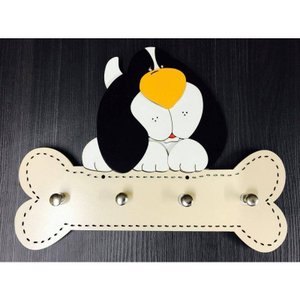 Porta Chaves Cachorrinho Em Mdf Tamanho 23 X 18 Cm