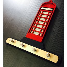Porta Chaves Cabine Em Mdf Tamanho 19 X 21 Cm - 2