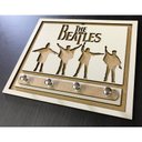 Ver imagem 1 de Porta Chaves Beatles Em Mdf Tamanho 19 X 13,5 Cm