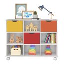 Ver imagem 1 de Balcão com 9 Nichos e 3 Gavetas para Quarto Infantil