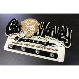 Porta Chaves Gas Monkey Em Mdf Tamanho 21,8 X 12,5 Cm - 2