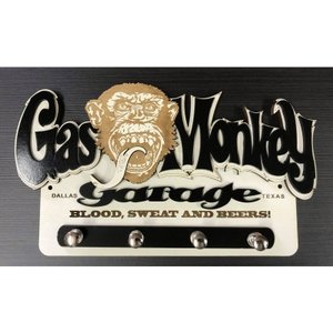 Porta Chaves Gas Monkey Em Mdf Tamanho 21,8 X 12,5 Cm