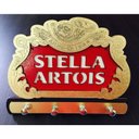Ver imagem 1 de Porta Chaves Stella Artois Dourado Em Mdf Tamanho 21 Cm