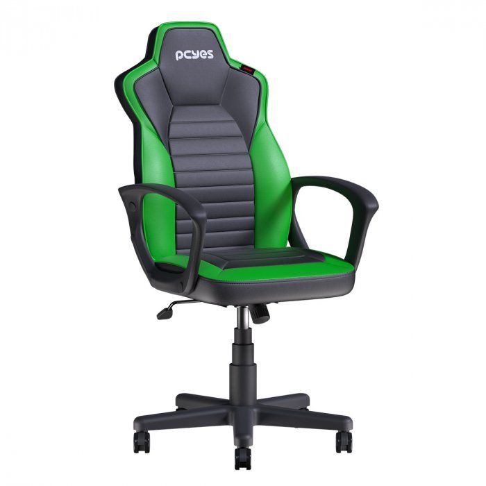 Cadeira De Escritório Mad Racer Turbo Savage Green Gamer Em Couro Sintético Encosto Moderno - 2