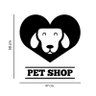 Adesivo de Parede Logo Pet Shop Preto - 2