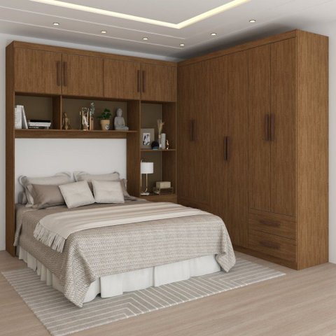 Guarda-roupa Casal Modulado Paradise 10 Portas 6 gavetas - Pm