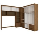 Ver imagem 4 de Guarda-roupa Casal Modulado Paradise 10 Portas 6 gavetas - Pm