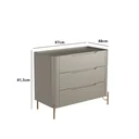 Ver imagem 3 de Cômoda 3 Gavetas L97 X A81,5cm Mdf