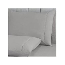 Jogo de Cama S Ponto Palito Queen 3 Pçs 180 Fios Prata Sonhare - 3