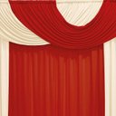 Ver imagem 3 de Cortina Mariana Palha e Vermelho 2,00M x 1,60M para Varão Simples
