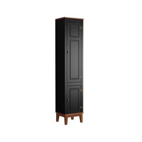 Armário Lateral Direito para Cozinha - Cor: Preto