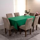 Ver imagem 1 de Toalha de Mesa Basic Lisa Oxford Decoração 3,00m X 1,40m para 10 Lugares Verde 100% Poliéster