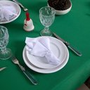 Ver imagem 4 de Toalha de Mesa Basic Lisa Oxford Decoração 3,00m X 1,40m para 10 Lugares Verde 100% Poliéster