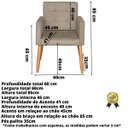 Ver imagem 2 de Kit 2 Cadeiras para Mesa de Jantar Estofada Cozinha Decor Resistente Confortável