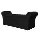 Ver imagem 1 de Calçadeira Báu Cancun 195cm Suede Preto - Vallisa Decor