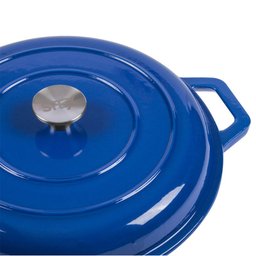 Panela Buffet de Ferro Fundido Esmaltada - Stex Cookware - 3,2 litros - Azul - Masterchef - 2 Panela Buffet de Ferro Fundido Esmaltada - Stex Cookware - 3,2 litros - Azul - Masterchef - 2