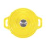 Panela de Ferro Fundido Esmaltada Redonda 24 Cm - Stex Cookware - 4,0 litros - Amarela - Masterchef - 4