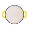 Panela de Ferro Fundido Esmaltada Redonda 24 Cm - Stex Cookware - 4,0 litros - Amarela - Masterchef - 3