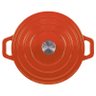 Panela de Ferro Fundido Esmaltada Redonda 28 Cm - Stex Cookware - 6,5 litros - Laranja - Masterchef - 4