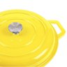 Panela Buffet de Ferro Fundido Esmaltada - Stex Cookware - Amarela - PONTA DE ESTOQUE - 2