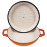 Panela Buffet de Ferro Fundido Esmaltada - Stex Cookware - 3,2 litros - Laranja - Masterchef - 5