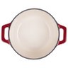 Panela de Ferro Fundido Esmaltada Redonda 28 Cm - Stex Cookware - 6,5 litros - Vermelha - - 3