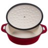 Panela Oval de Ferro Fundido Esmaltada - Stex Cookware - 4,0 litros - Vermelha - Masterchef - 5